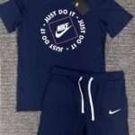 Nike Navy Blue T shirts and Shorts Combo